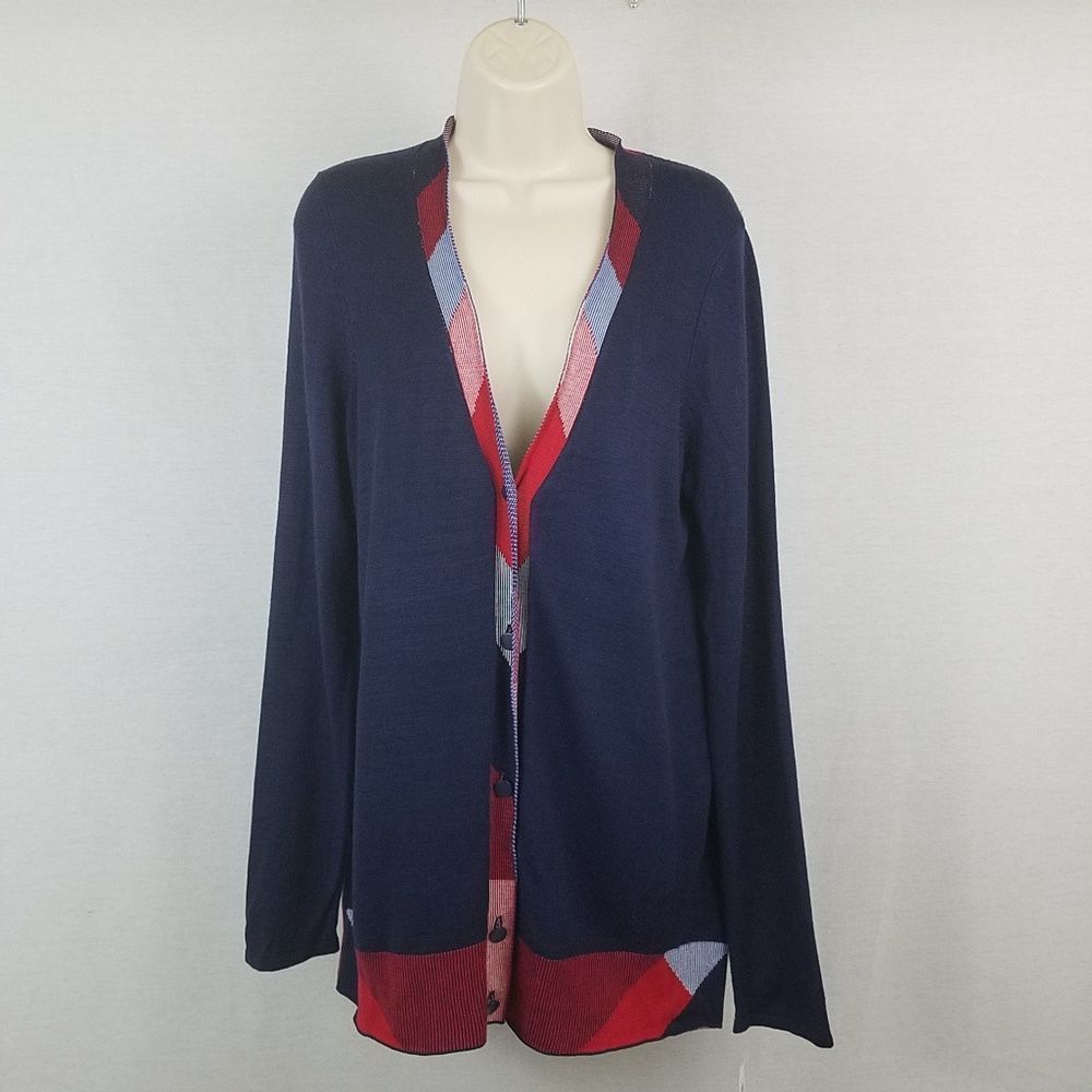 Charter Club Printed Knit Cardigan Sweater